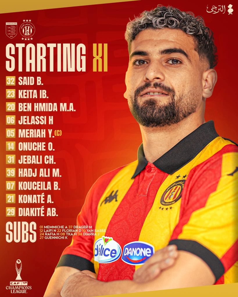 LDC CAF : Stade Malien – ES Tunis, les compositions officielles