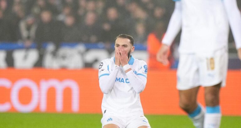 Amine Gouiri très déçu après l'élimination de Marseille en ligue des champions de l'UEFA