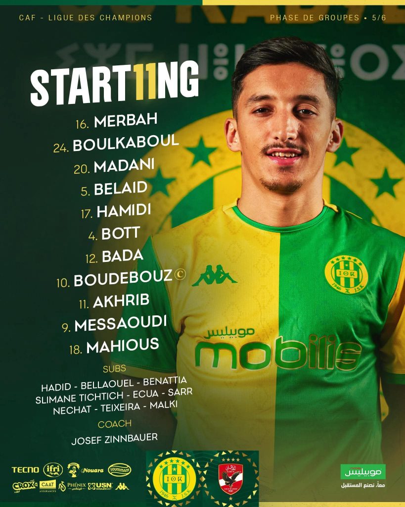 LDC CAF : JS Kabylie – Al Ahly, les compos officielles