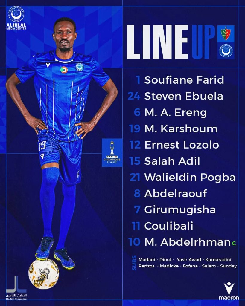 LDC CAF : MC Alger – Al-Hilal Omdurman, compos officielles