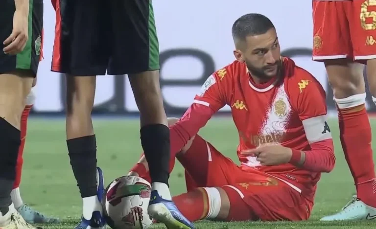 Wydad: красная тревога для Хакима Зиеша, покинувшего поле из-за травмы
