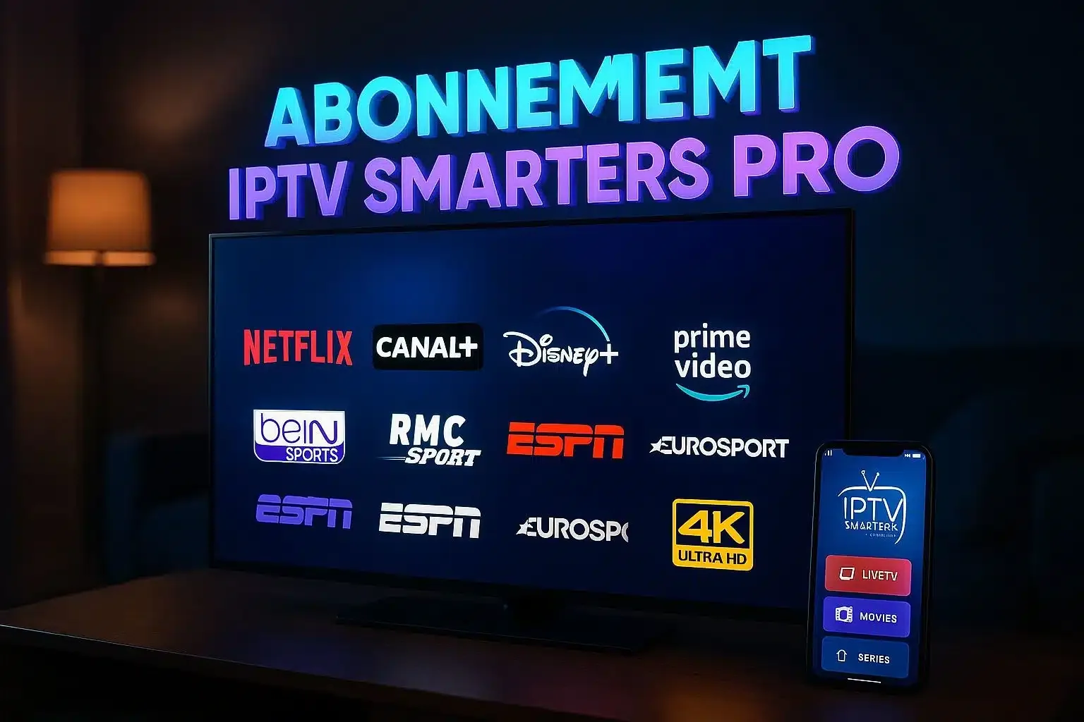 ПАРИЖ : Подписка IPTV Smarters Pro, лучший опыт стриминга в 2025 году